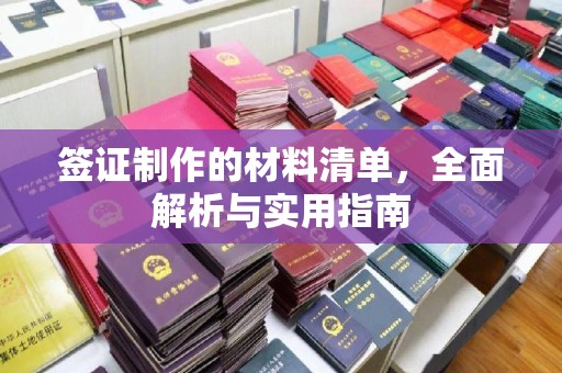扎赉特旗签证制作的材料清单，全面解析与实用指南